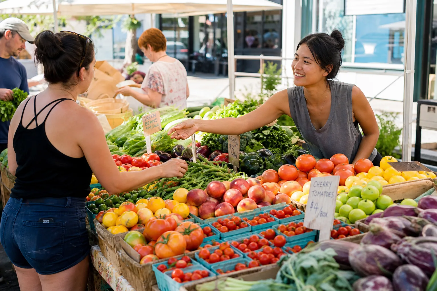 Fresh produce market